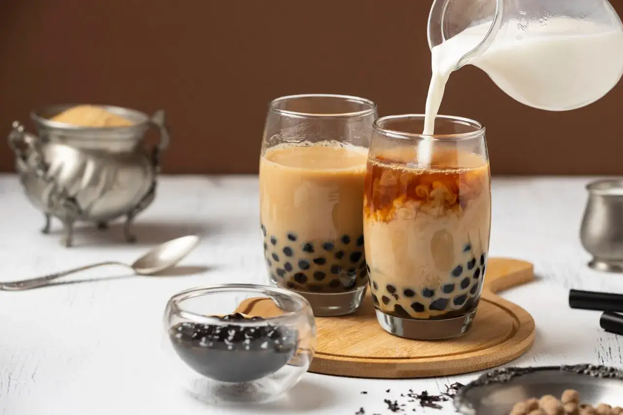 black sugar milk tea​