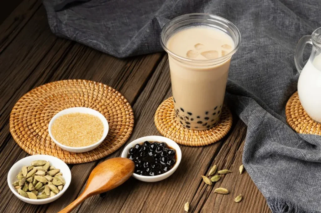 how to make black sugar milk tea