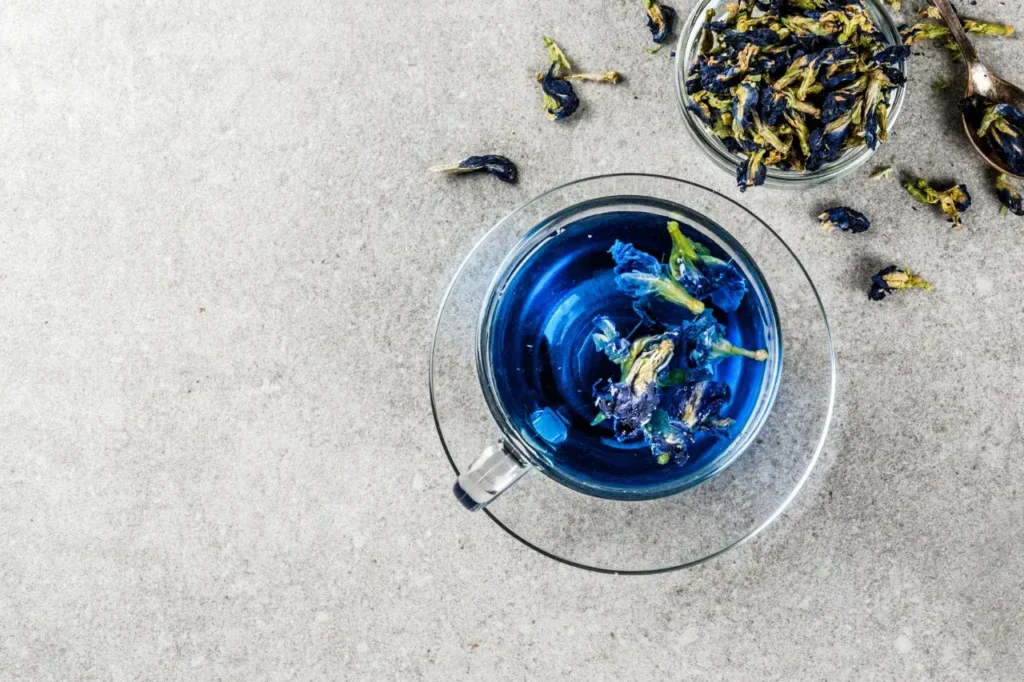 how to prepare dried butterfly pea flower tea