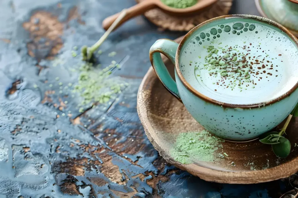 blue matcha tea powder benefits