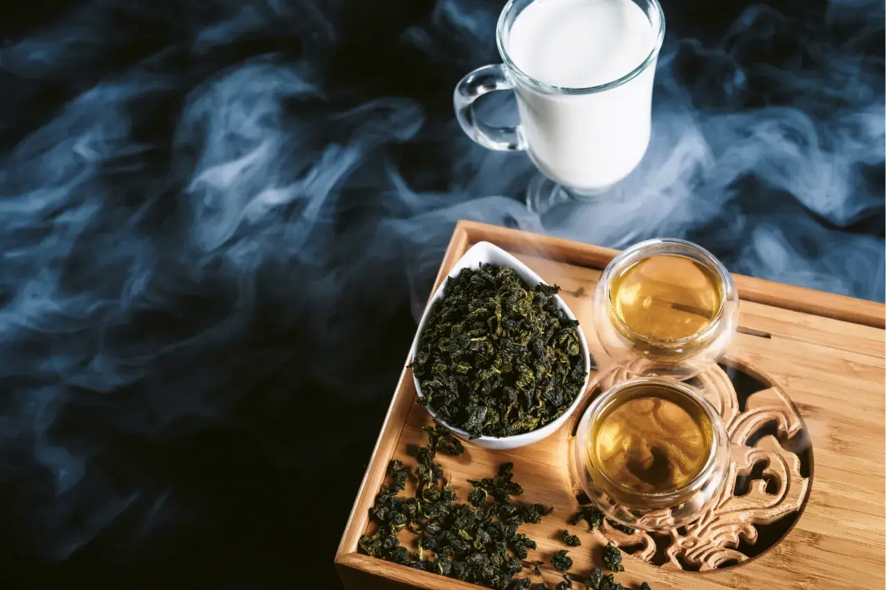 osmanthus milk oolong tea​