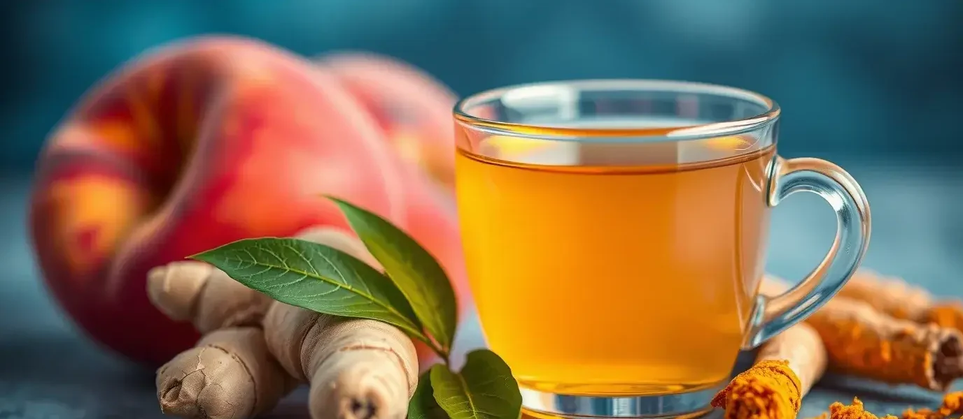 ginger peach turmeric tea benefits